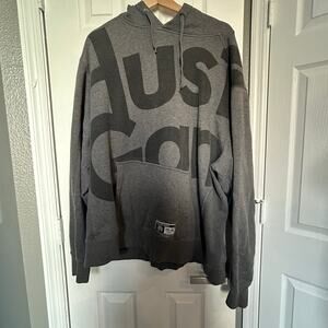 Hustle Gang HG-32 Pullover Hoodie Mens XL Gray Oversized Graphic streetwear